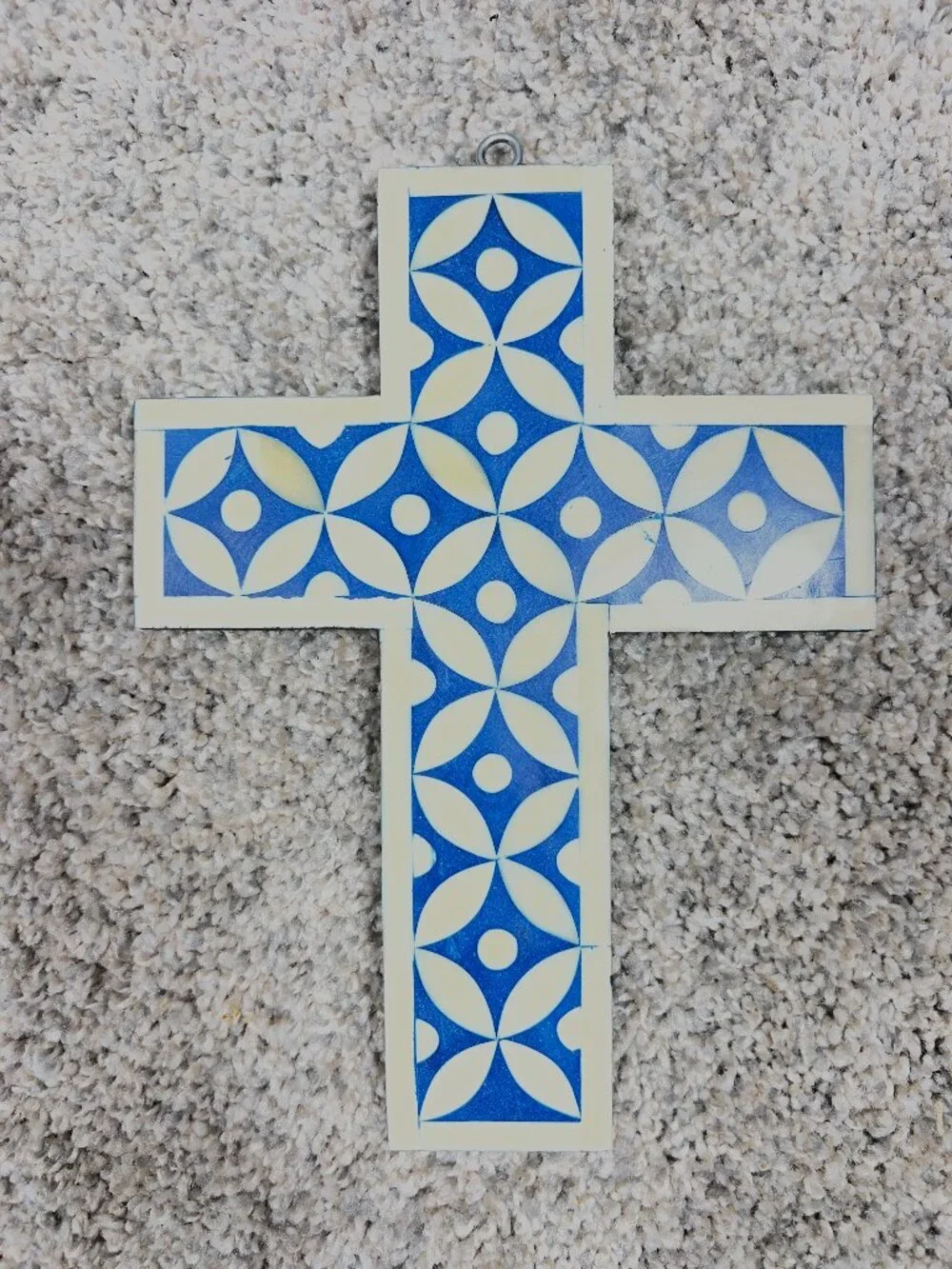 Handmade Customized Bone Inlay Cross Decoration - Made in India‎ - Brand New
